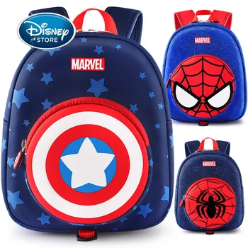 Disney Brand Anti-Kadunud Baby Seljakott Cartoon Superkangelane Kapten Ameerika Spider-Man Lasteaed Kooli Kotti 1-3 Aastat Vana Seljakott