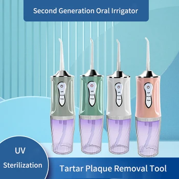 Uusim Elektrilised Oral Irrigator UV-Steriliseerimine USB Laadija Hambaravi -, Veejoa-Flosser Veekindel Hambakivi Eemaldamine Hammaste Korja Hambaniiti