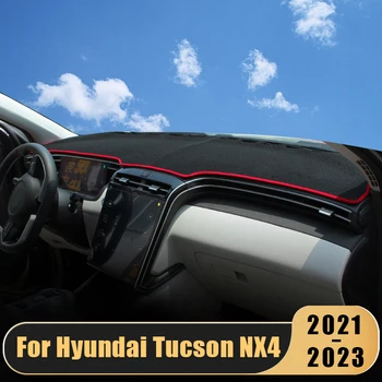 Auto Armatuurlaua Katmiseks Matt Hyundai Tucson NX4 2021 2022 Kriips Pardal Päikese Vari Pad Vaibad Anti-UV Protector sisustuselemendid