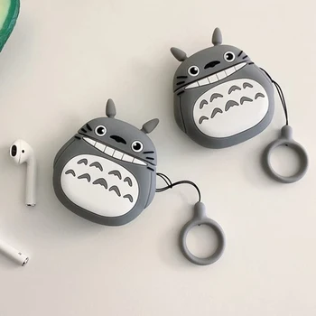 Totoro Juhtmeta Bluetooth-Kõrvaklapp Puhul Apple Airpods Silikoon Kõrvaklapid Juhtudel Airpods 1 2 pro Kate